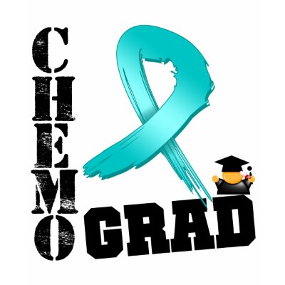 Ovarian Cancer Chemo Grad t shirts
