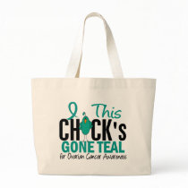Ovarian Cancer Chick Gone Teal bags