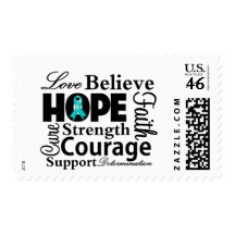 Ovarian Cancer Collage of Hope Stamps