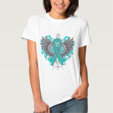 Ovarian Cancer Cool Wings T Shirt