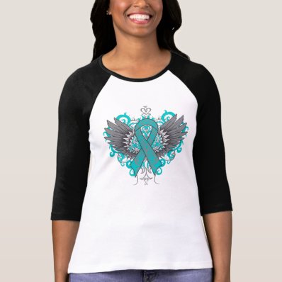 Ovarian Cancer Cool Wings Tshirt