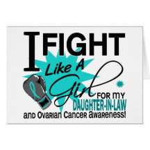 Ovarian Cancer Fight Like A Girl Daughter-In-Law 1 Card
