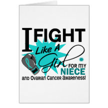 Ovarian Cancer Fight Like A Girl Niece 11 Cards