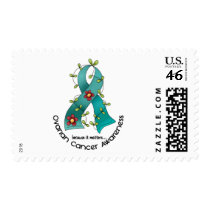 Ovarian Cancer FLOWER RIBBON 1 postage