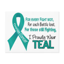 Ovarian Cancer For Every…..I Proudly Wear Teal 1 Postcard