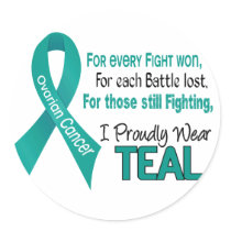 Ovarian Cancer For Every…..I Proudly Wear Teal 1 stickers