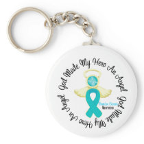 Ovarian Cancer God Made My Hero An Angel Keychain