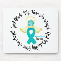 Ovarian Cancer God Made My Hero An Angel Mouse Pads