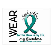 Ovarian Cancer Hero In My Life Grandma 4 Post Cards