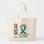 Ovarian Cancer Hero In My Life Sister 4 Canvas Bags
