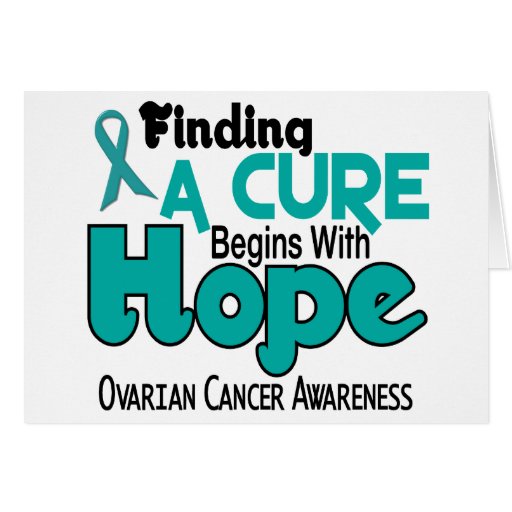 Ovarian Cancer HOPE 5 Greeting Card | Zazzle