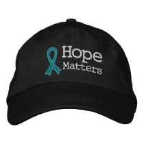 Ovarian Cancer Hope Matters Embroidered Hat