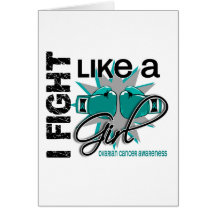 Ovarian Cancer I Fight Like A Girl 13.1 Card