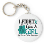 Ovarian Cancer I Fight Like A Girl 15.5 Key Chains