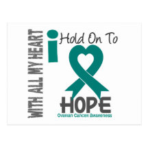 Ovarian Cancer I Hold On To Hope Postcards