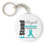 Ovarian Cancer I Stand Alongside My Girlfriend Key Chains