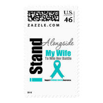 Ovarian Cancer I Stand Alongside My Wife Stamp