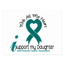 Ovarian Cancer I Support My Daughter Postcards