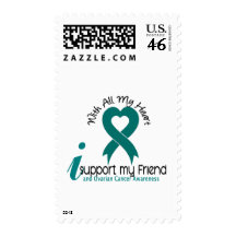 Ovarian Cancer I Support My Friend Postage