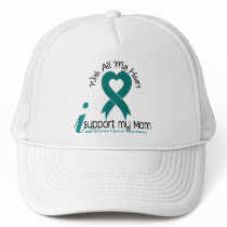 Ovarian Cancer I Support My Mom Mesh Hats