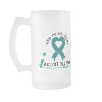 Ovarian Cancer I Support My Mom Mugs