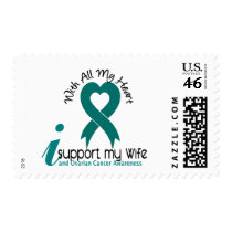Ovarian Cancer I Support My Wife Postage Stamps