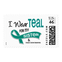 Ovarian Cancer I WEAR TEAL FOR MY SISTER 42 Stamps