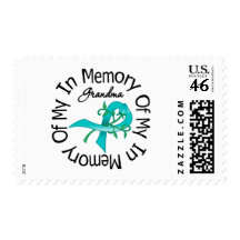 Ovarian Cancer In Memory of My Grandma Postage Stamps