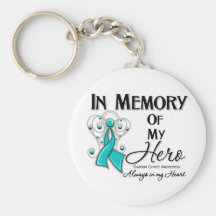 Ovarian Cancer In Memory of My Hero Key Chains