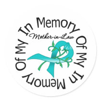 Ovarian Cancer In Memory of My Mother-in-Law stickers