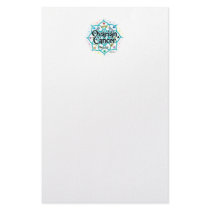 Ovarian Cancer Lotus Stationery Design