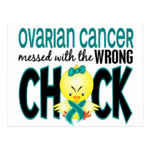 Ovarian Cancer Messed With The Wrong Chick Postcard