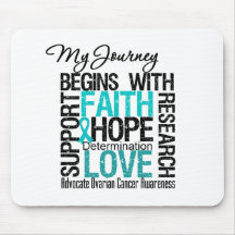 Ovarian Cancer My Journey Begins With FAITH Mouse Pad