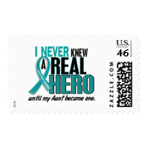 Ovarian Cancer NEVER KNEW A HERO 2 Aunt postage by awarenessgifts Ovarian Cancer NEVER KNEW A HERO 2 Aunt postage