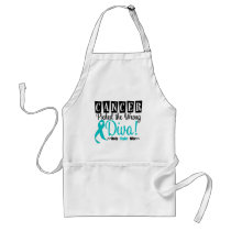 Ovarian Cancer Picked The Wrong Diva v2 Aprons