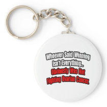 Ovarian Cancer Quote keychains