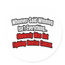 Ovarian Cancer Quote stickers