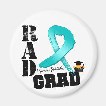 Ovarian Cancer Radiation Therapy RAD Grad Fridge Magnets