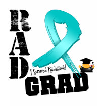 Ovarian Cancer Radiation Therapy RAD Grad t-shirts