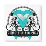 Ovarian Cancer Riding For The Cure magnets