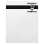 Ovarian Cancer Stinks Skunk Awareness Design Letterhead Design