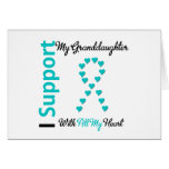 Ovarian Cancer Support Granddaughter All My Heart Card