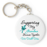 Ovarian Cancer Supporting My Grandma Key Chains