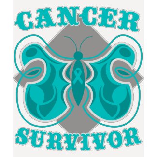 Ovarian Cancer Survivor Butterfly shirt