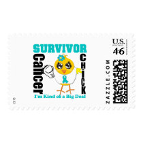 Ovarian Cancer Survivor Chick Ribbon Stamp
