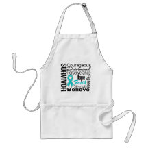 Ovarian Cancer Survivor Collage Aprons