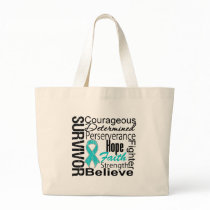 Ovarian Cancer Survivor Collage bags