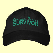 Ovarian Cancer Survivor embroidered hats