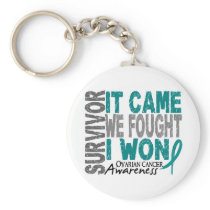 Ovarian Cancer Survivor It Came We Fought I Won Key Chains