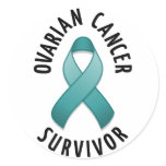 Ovarian Cancer Survivor Round Sticker